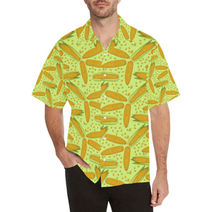 Corn Pattern Print Design 03 Men's All Over Print Hawaiian Shirt (Model T58)