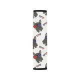 French Bulldog Sunglass Pattern Car Seat Belt Cover