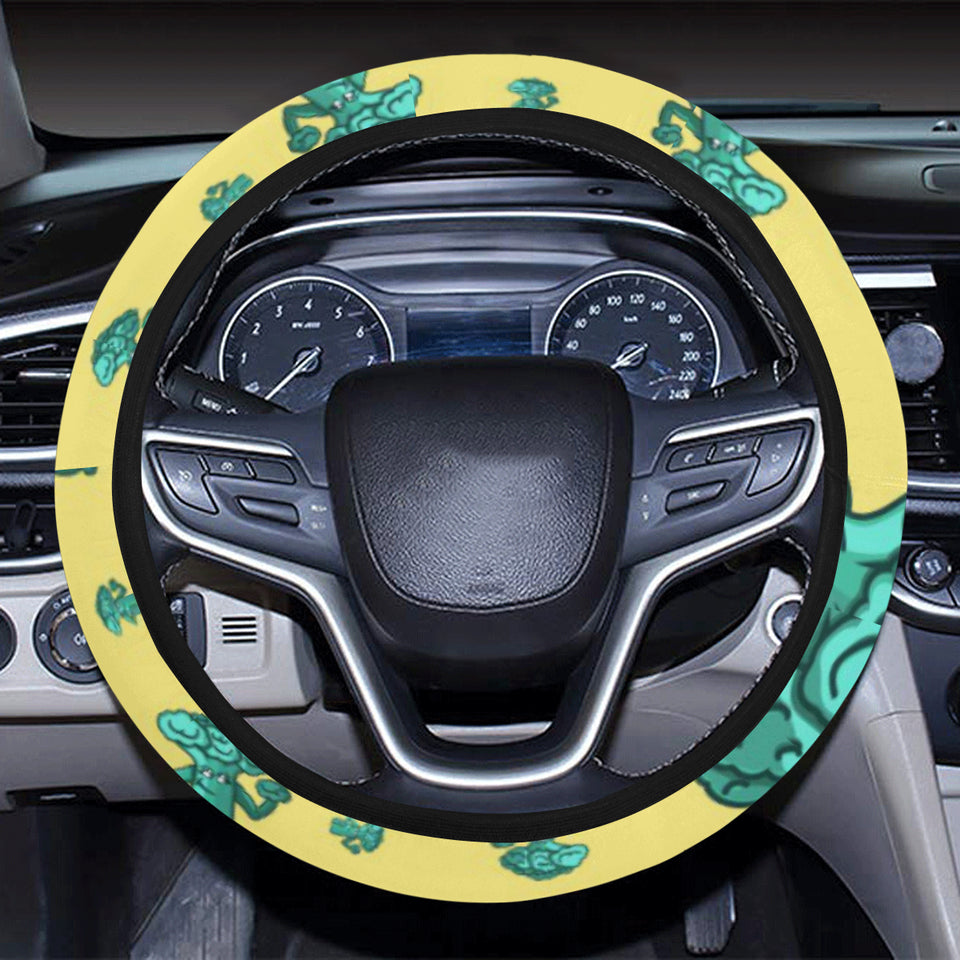 Cute Broccoli Pattern Car Steering Wheel Cover