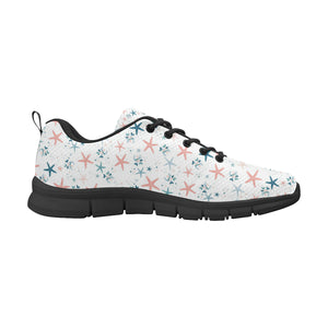 Starfish Pattern Background Men's Sneakers Black