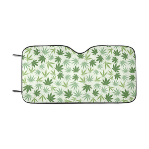 Canabis Marijuana Weed Pattern Print Design 02 Car Sun Shade