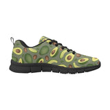 Avocado Pattern Background Men's Sneakers Black