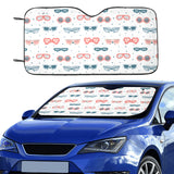 Sun Glasses Pattern Print Design 02 Car Sun Shade