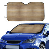 Wood Printed Pattern Print Design 02 Car Sun Shade