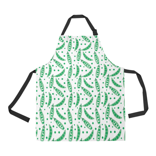 Green Peas Pattern Print Design 01 Adjustable Apron