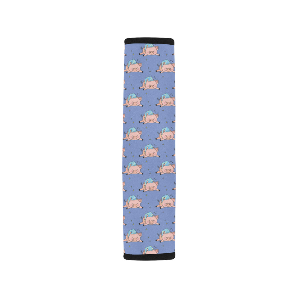 Pig Pattern Print Design 03 Car Seat Belt Cover