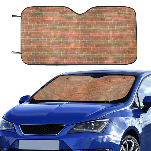 Brick Printed Pattern Print Design 04 Car Sun Shade