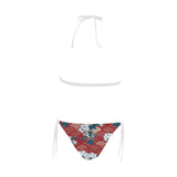 Red Theme Japanese Pattern Sexy Bikinis Two-Pieces Swimsuits