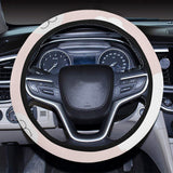 Goat Could Pink Pattern Car Steering Wheel Cover