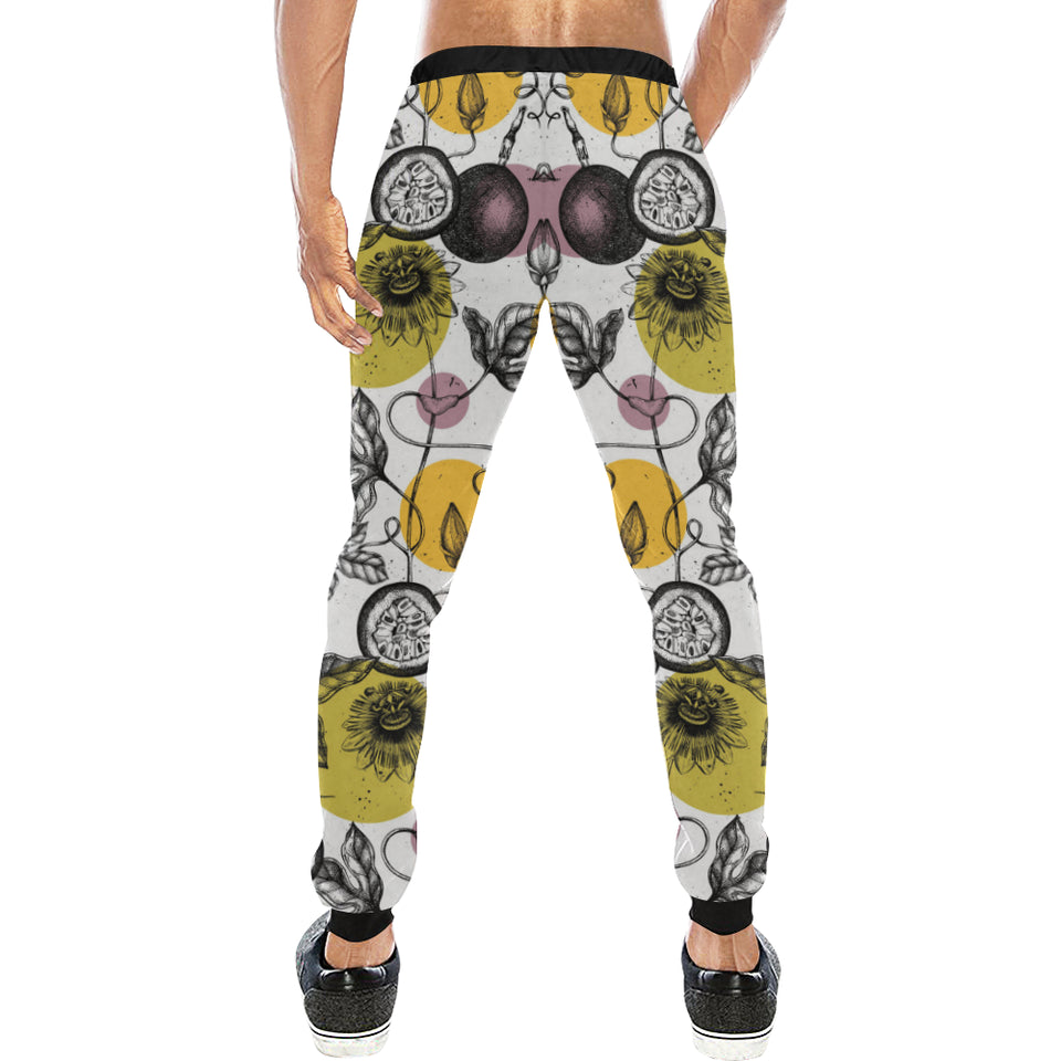 Passion Fruit Pattern Background Unisex Casual Sweatpants