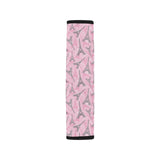 Eiffel Tower Pink Background Pattern Print Design Car Seat Belt Cover