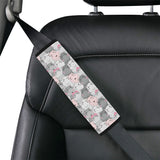 Hippopotamus Pattern Print Design 03 Car Seat Belt Cover