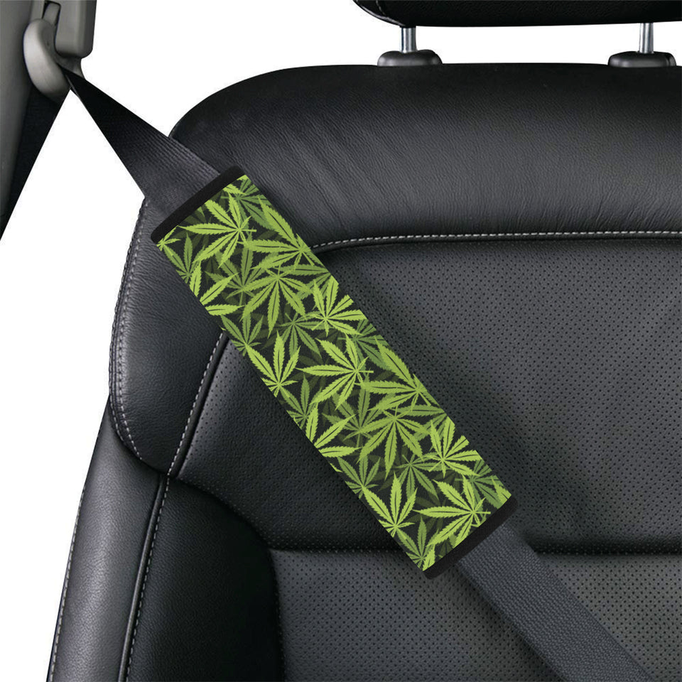 Canabis Marijuana Weed Pattern Print Design 03 Car Seat Belt Cover