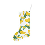 Banana and Leaf Pattern Christmas Stocking