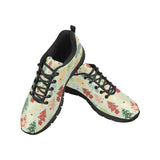 Christmas Tree Pattern Backgroind Men's Sneakers Black