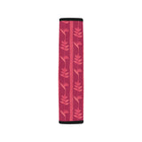 Heliconia Pink Pattern Car Seat Belt Cover