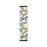 Zebra Hibiscus Pattern Car Seat Belt Cover