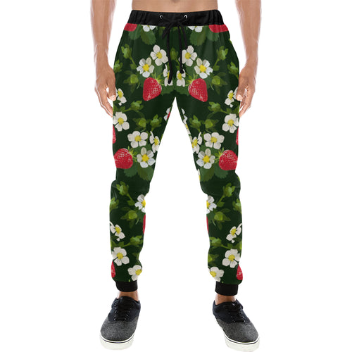 Strawberry Pattern Background Unisex Casual Sweatpants