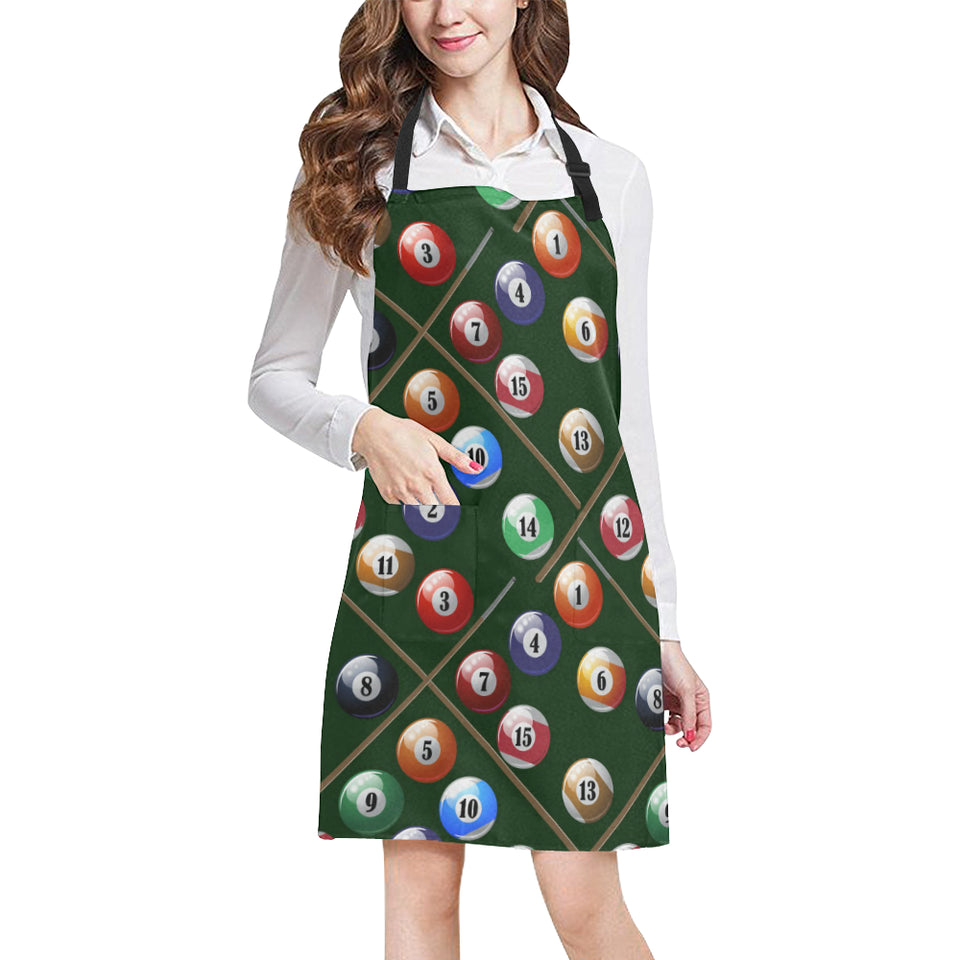 Billiard Ball Pattern Print Design 03 Adjustable Apron