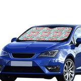 Rose Pattern Print Design 03 Car Sun Shade