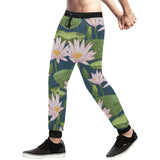 Lotus Waterlily Pattern background Unisex Casual Sweatpants