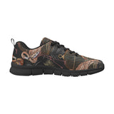 Flamingo Pattern Background Men's Sneakers Black