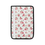 Rose Pattern Print Design 02 Car Seat Belt Cover