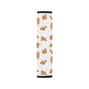 Pomeranian Yoga Pattern Car Seat Belt Cover