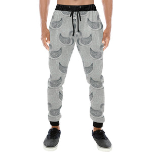 Swan Gray Pattern Unisex Casual Sweatpants