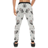 Sleep Raccoon Pattern Unisex Casual Sweatpants