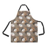 Coconut Pattern Print Design 02 Adjustable Apron