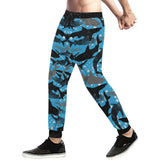 Shark Pattern Background Unisex Casual Sweatpants