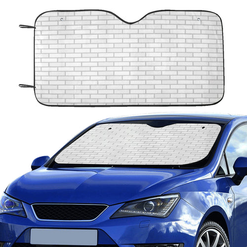 Brick Printed Pattern Print Design 03 Car Sun Shade