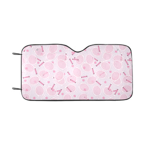 Tennis Pattern Print Design 02 Car Sun Shade