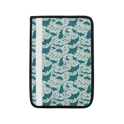 Stingray Pattern Print Design 01 Car Seat Belt Cover