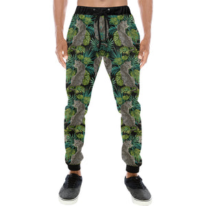 Leopard Leaves Pattern Unisex Casual Sweatpants