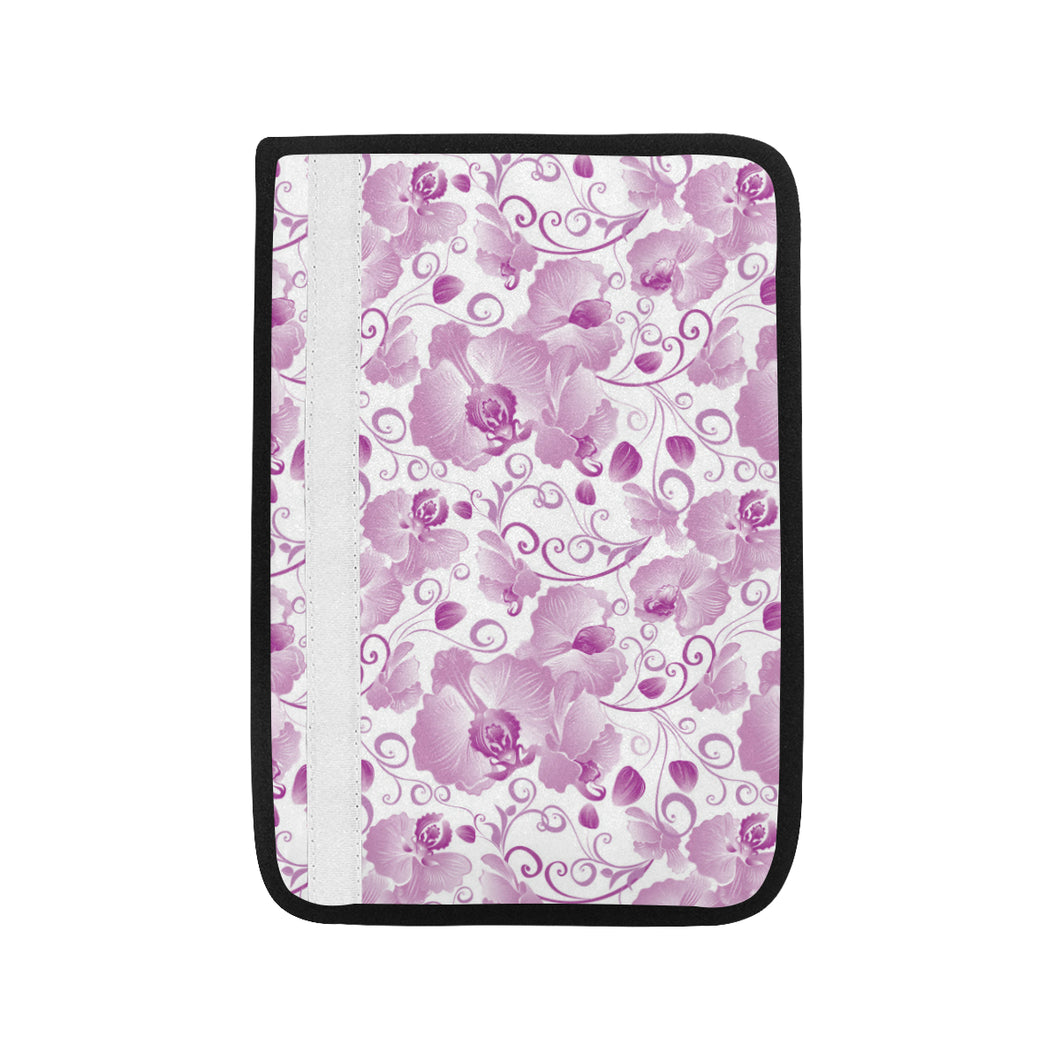 Orchid Pattern Car Seat Belt Cover