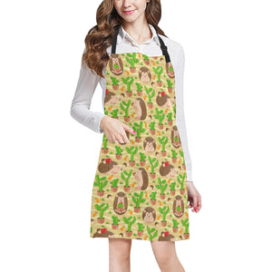 Hedgehog Pattern Print Design 02 Adjustable Apron