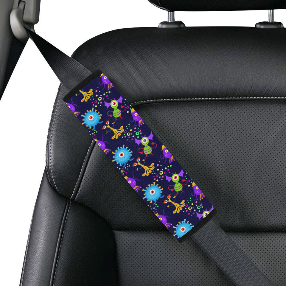 Alien Pattern Print Design 01 Car Seat Belt Cover