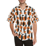Carrot Pattern Print Design 02 Men's All Over Print Hawaiian Shirt (Model T58)