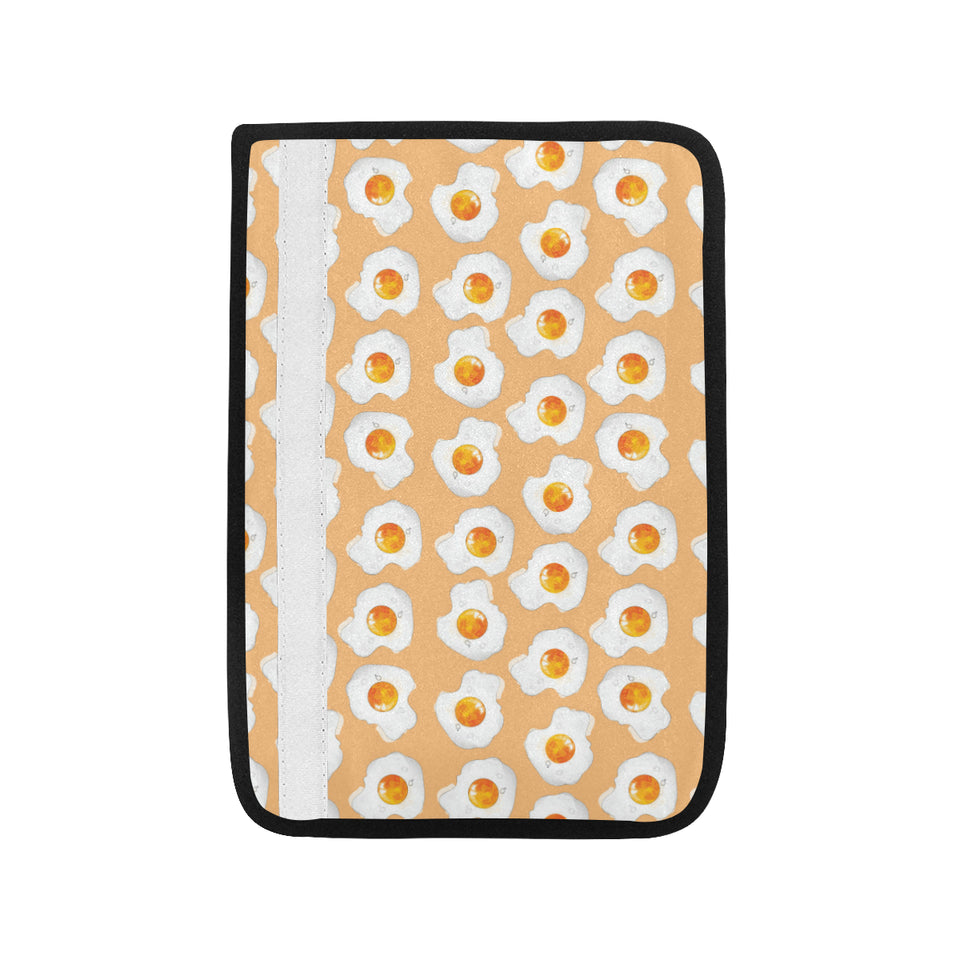 Fried Eggs Pattern Print Design 01 Car Seat Belt Cover