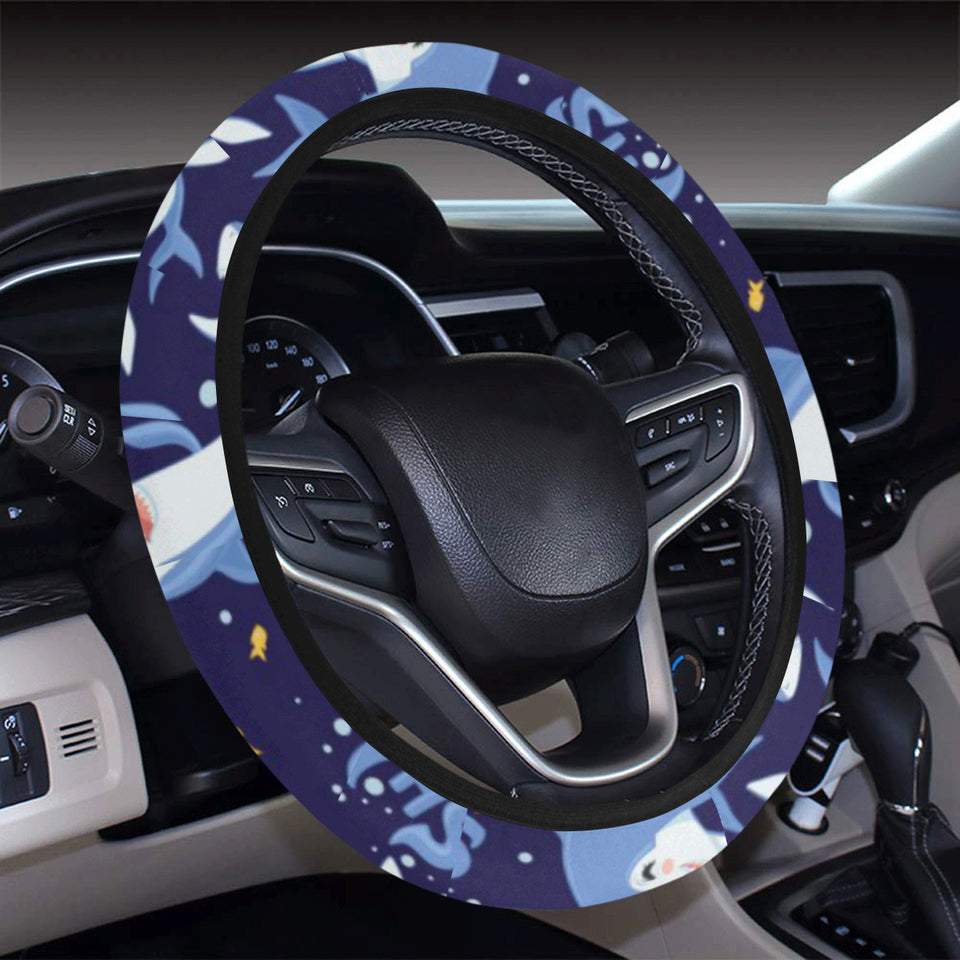 Shark Funny Pattern Car Steering Wheel Cover