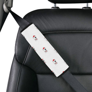 Bull Terrier Pattern Print Design 05 Car Seat Belt Cover