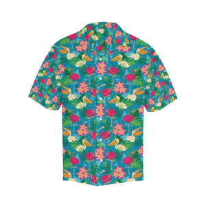 Pelican Pattern Print Design 03 Men's All Over Print Hawaiian Shirt (Model T58)