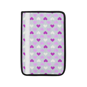 Heart Purple Pokka Dot Pattern Car Seat Belt Cover