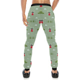 Windmill Green Pattern Unisex Casual Sweatpants