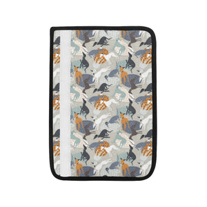 Greyhound Pattern Print Design 04 Car Seat Belt Cover