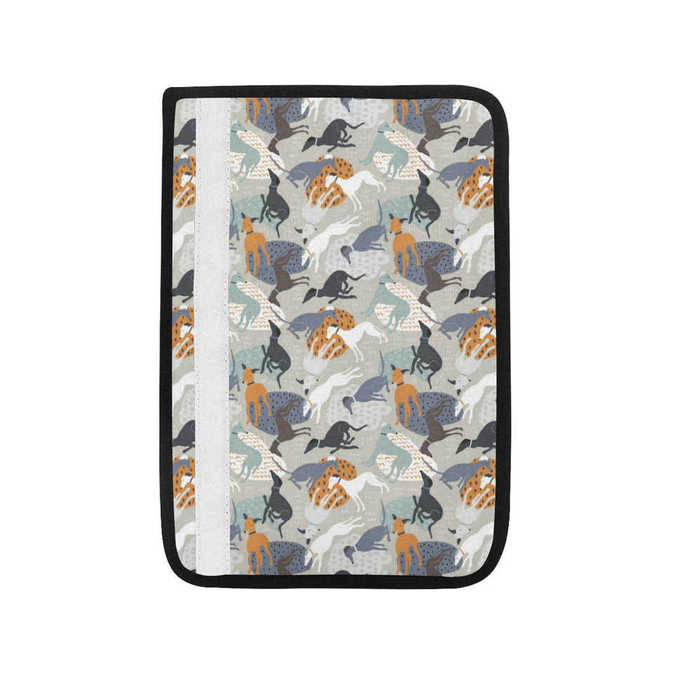 Greyhound Pattern Print Design 04 Car Seat Belt Cover