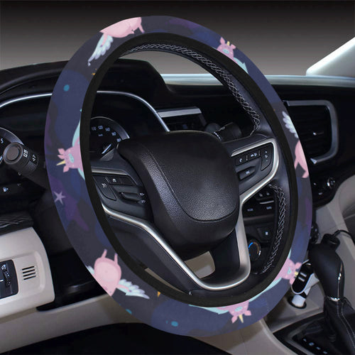 Pig Pattern Print Design 05 Car Steering Wheel Cover