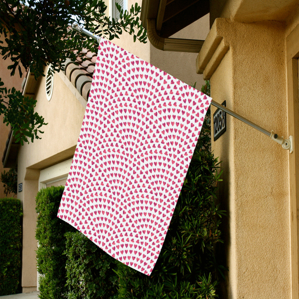 Heart Wave Pattern House Flag Garden Flag